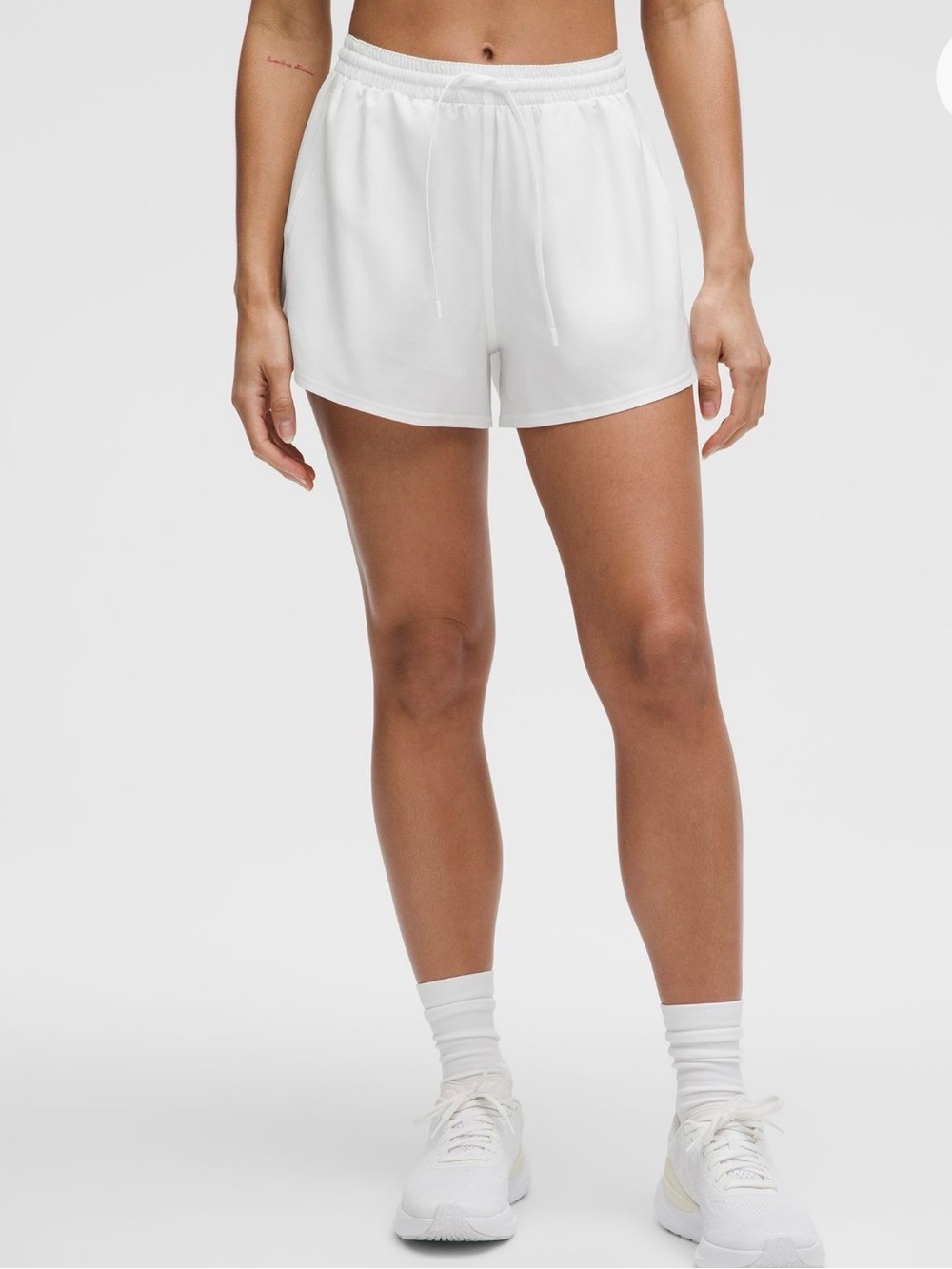 lululemon Pace Rival High-Rise Short 3” - White